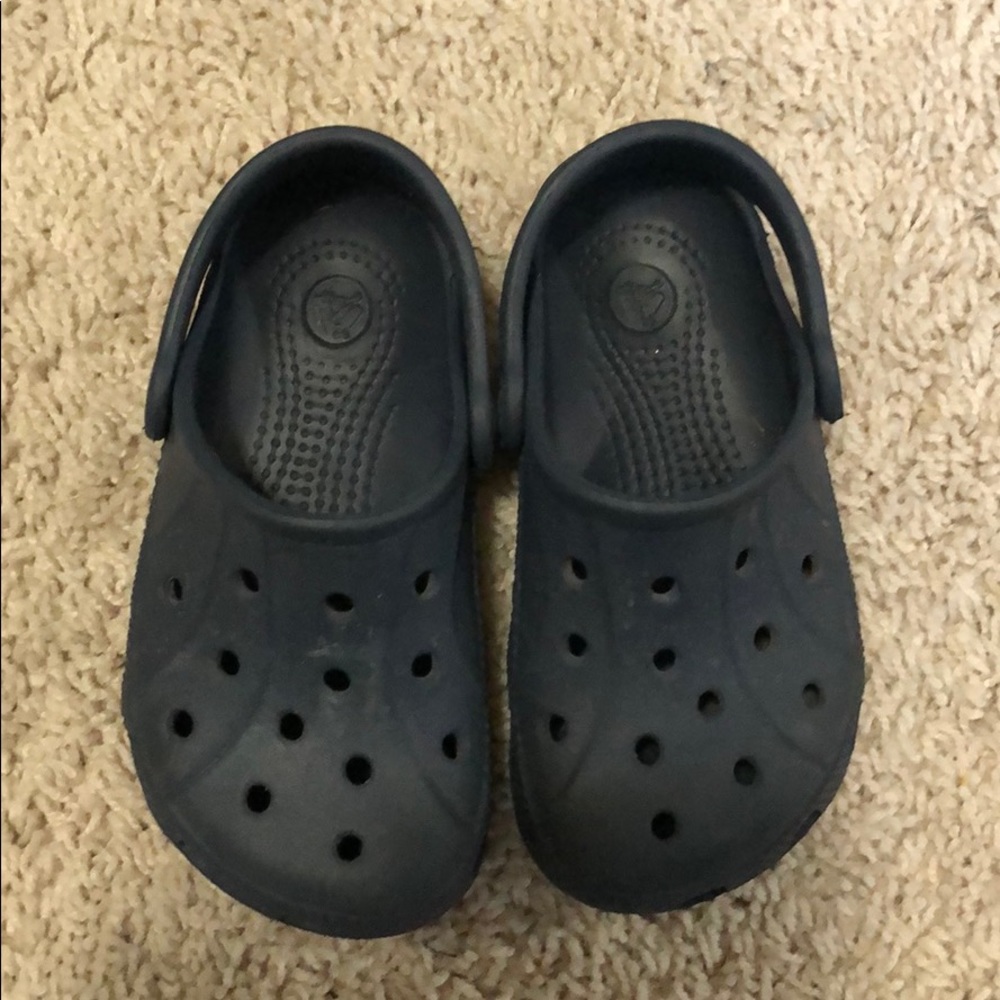 Toddler Crocs - navy blue